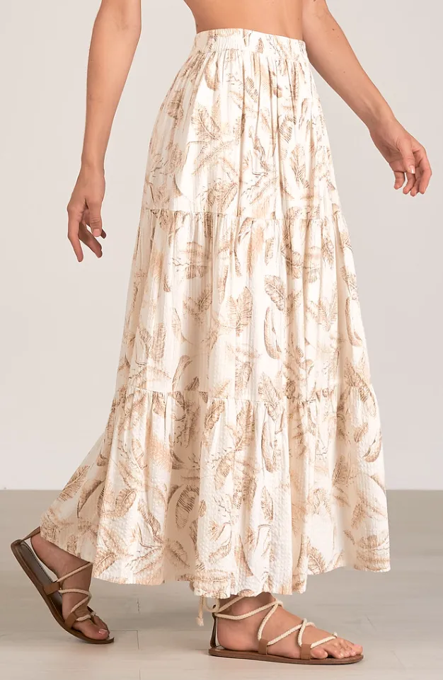 Elan Lynna Maxi Skirt - Beige Lima