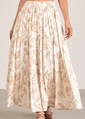 Elan Lynna Maxi Skirt - Beige Lima