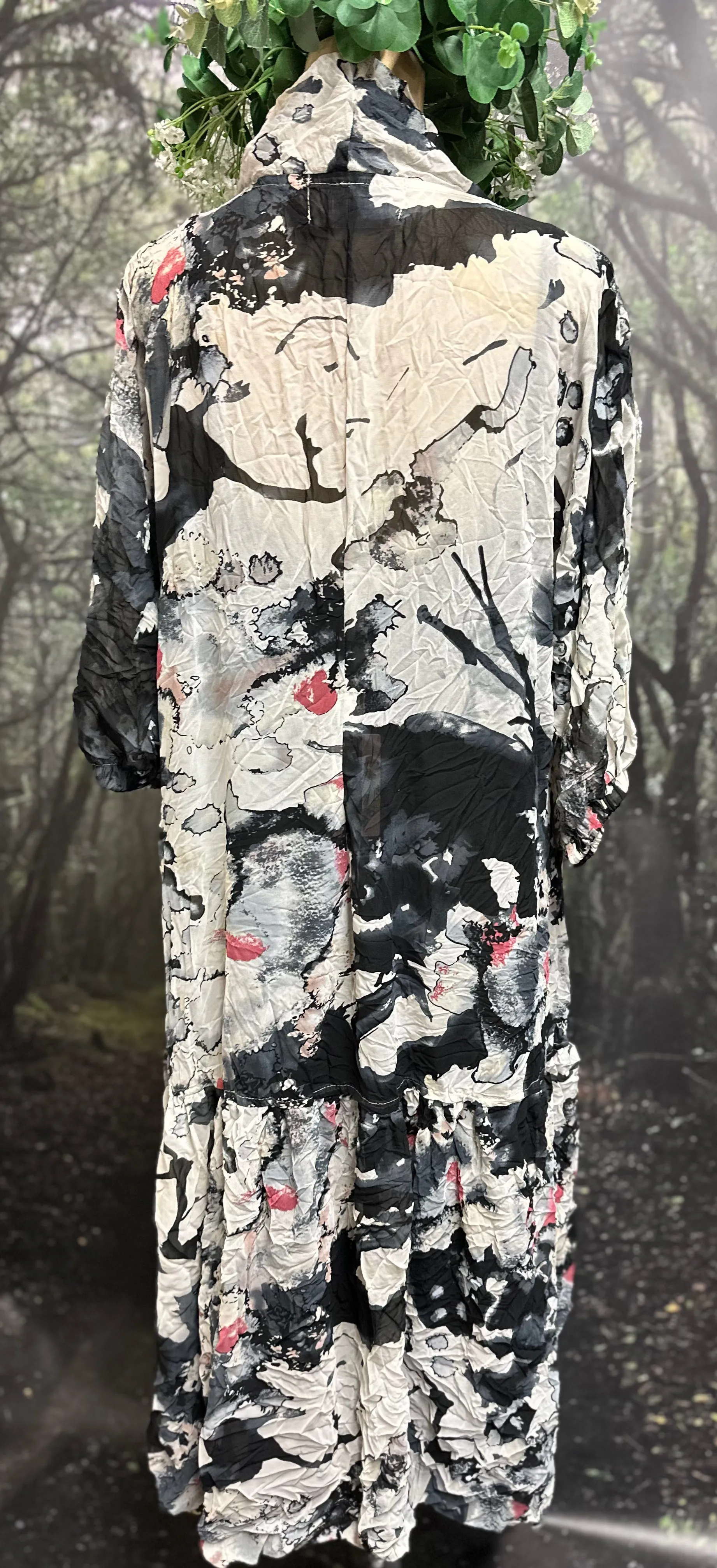 Elsa crushed chiffon dress