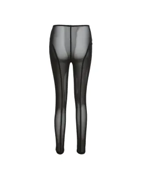 High Waist Sheer Mesh Skinny Pants