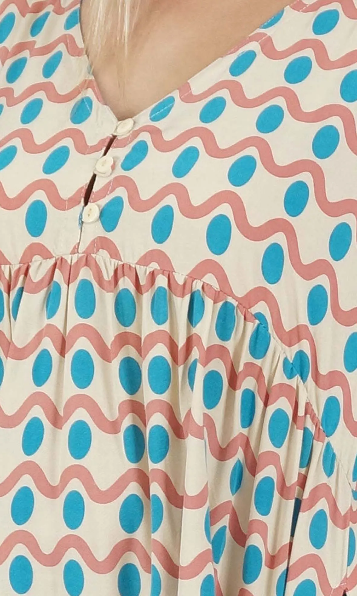 Rayon Millie Dress Waves, More Colours