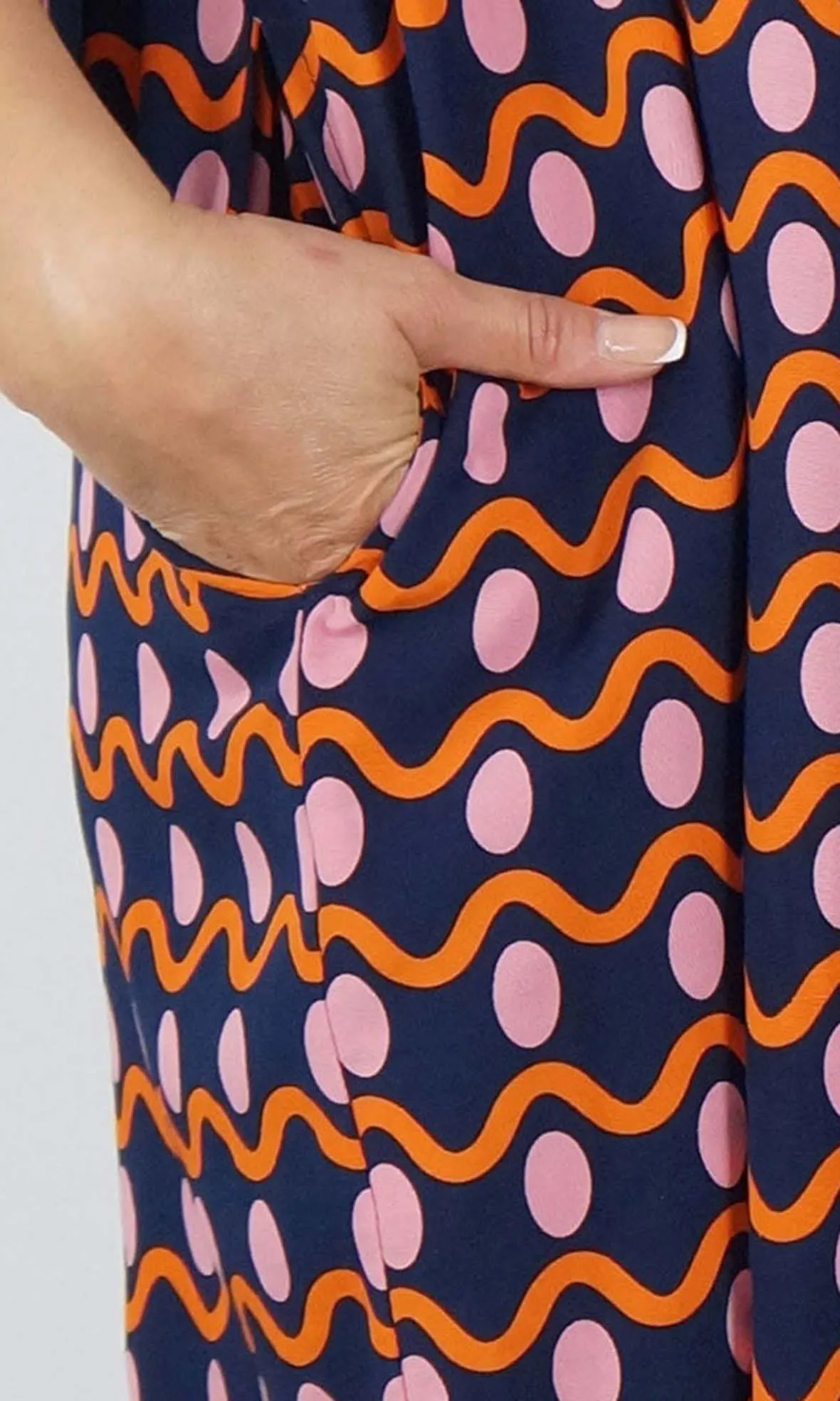 Rayon Millie Dress Waves, More Colours