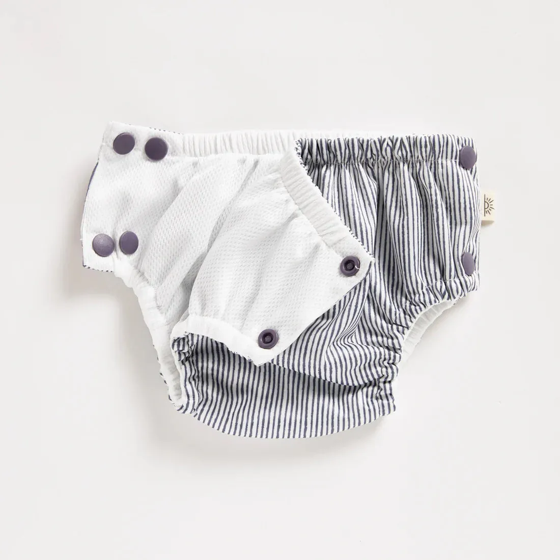 Recycled Swim Nappy - Indigo Pinstripe