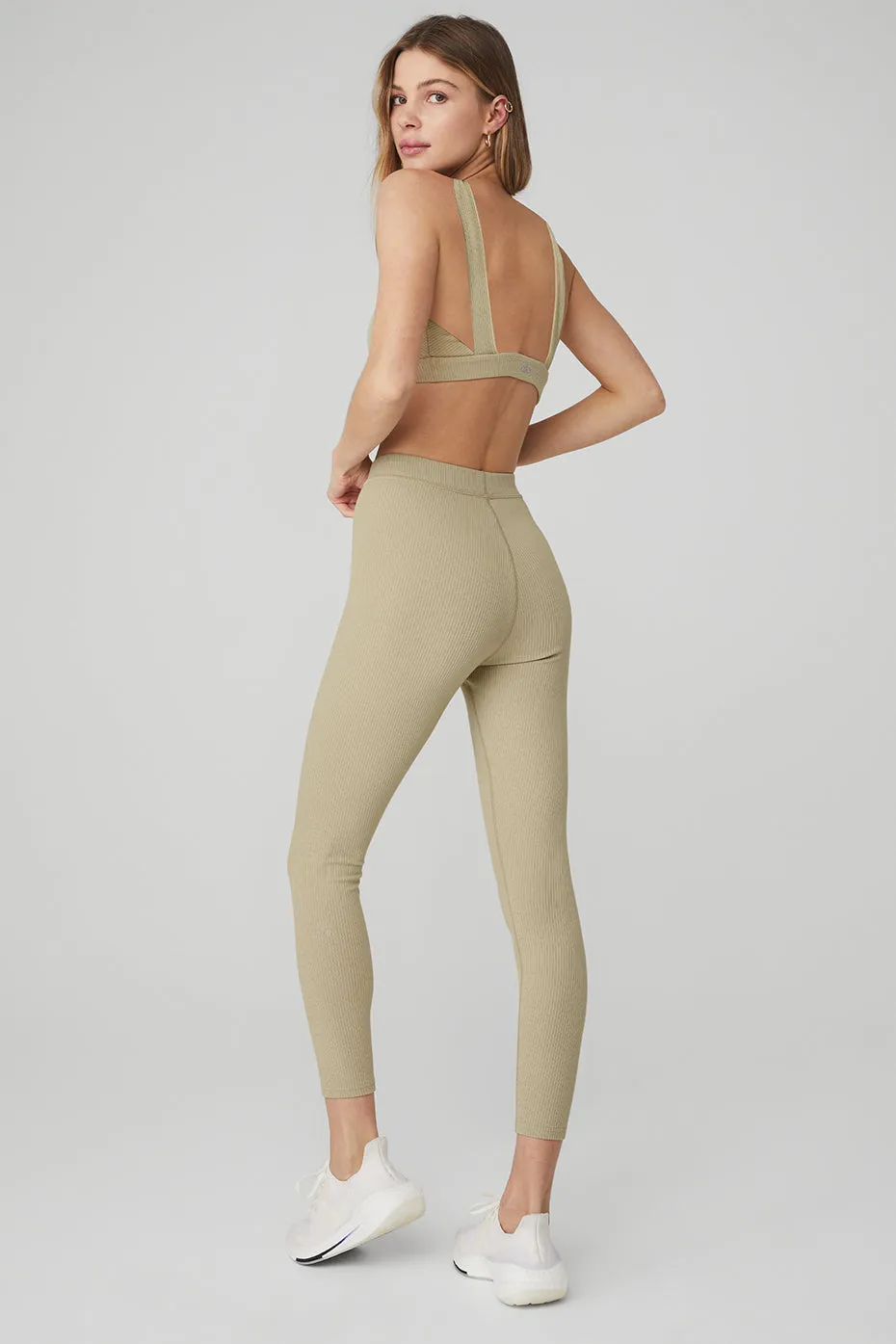 Ribbed Destination Bra & Ribbed High-Waist 7/8 Blissful Legging Set