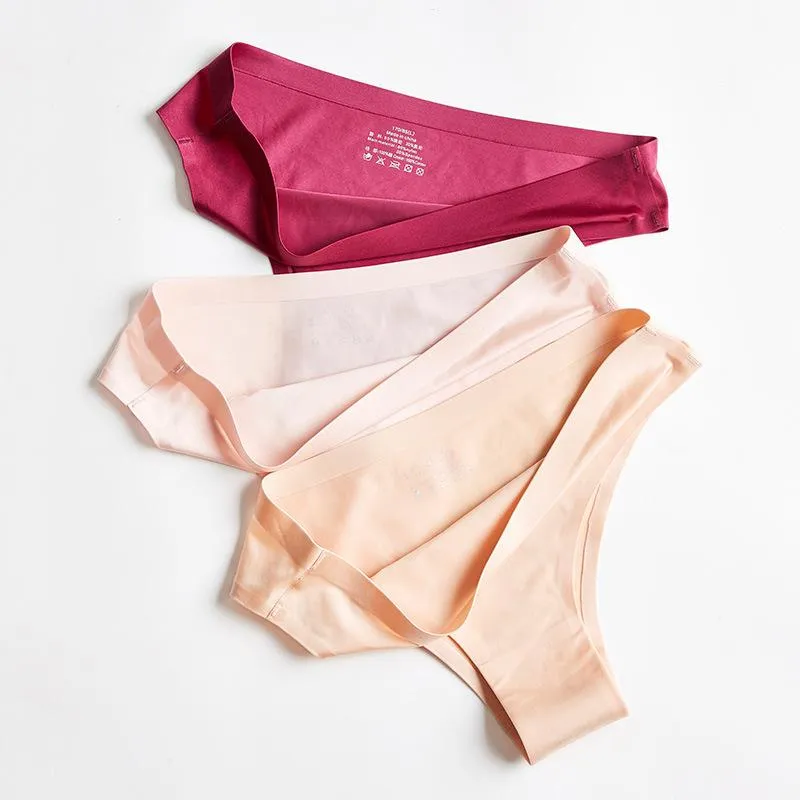 Seamless Silky Underwear Thong Panty