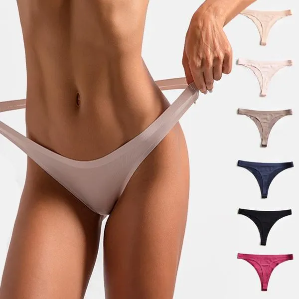 Seamless Silky Underwear Thong Panty