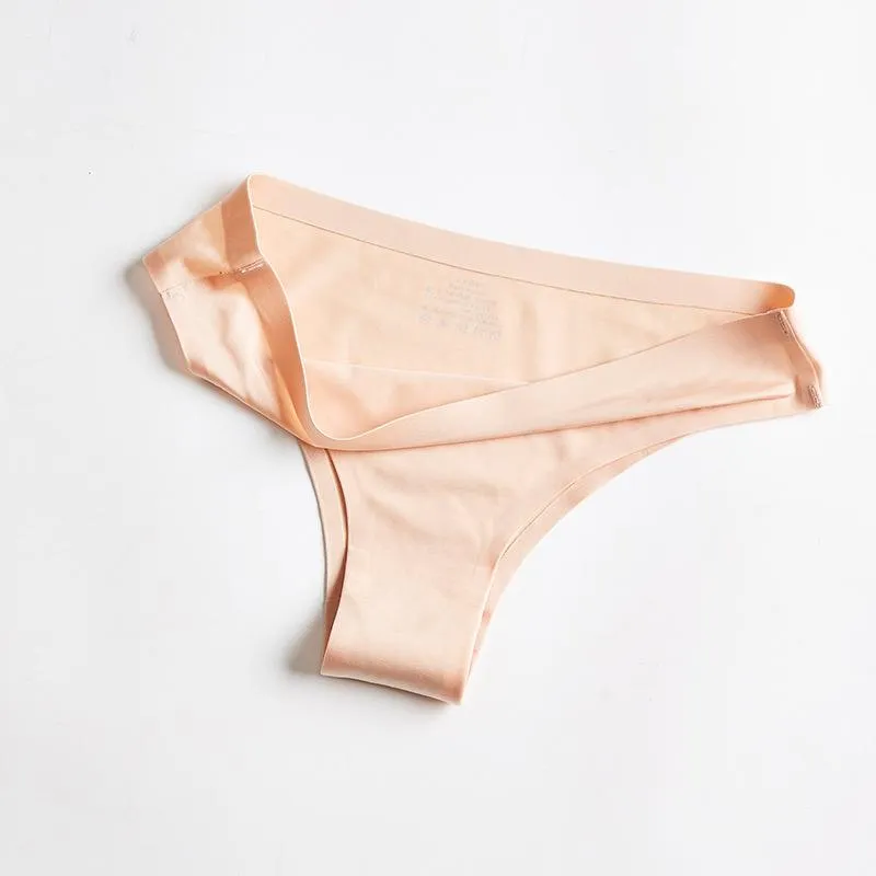 Seamless Silky Underwear Thong Panty