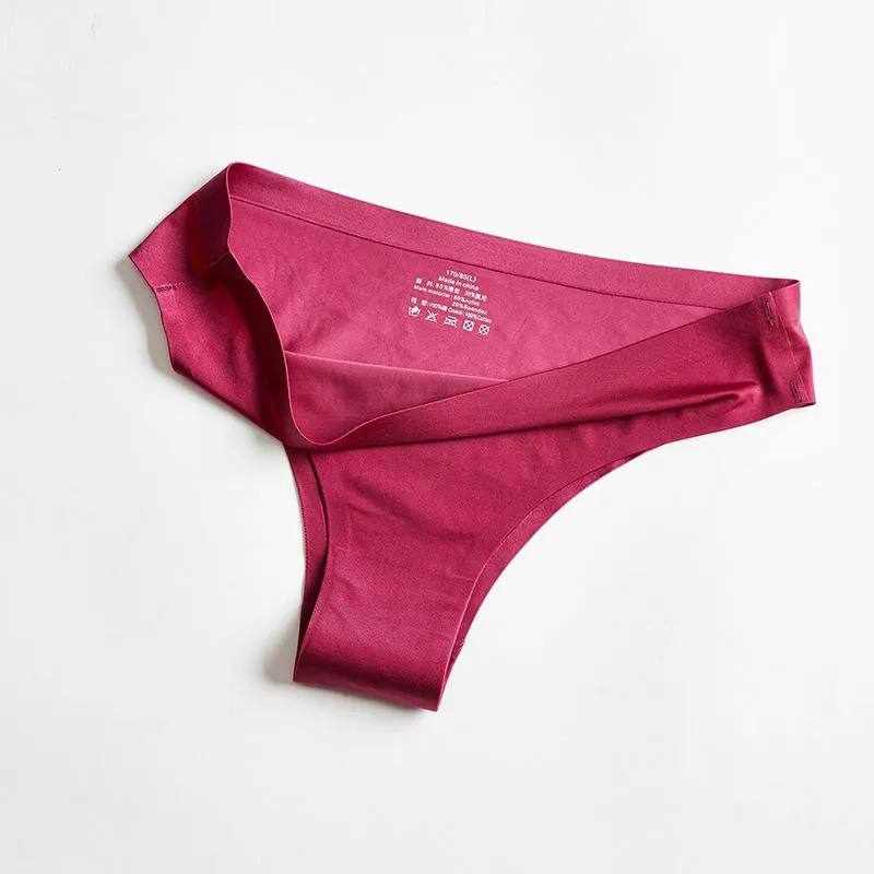 Seamless Silky Underwear Thong Panty