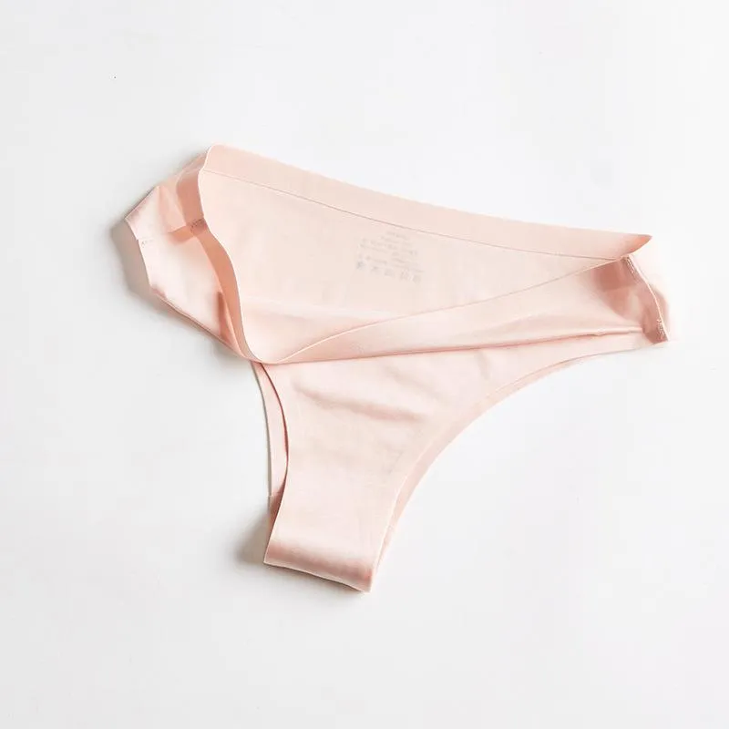 Seamless Silky Underwear Thong Panty