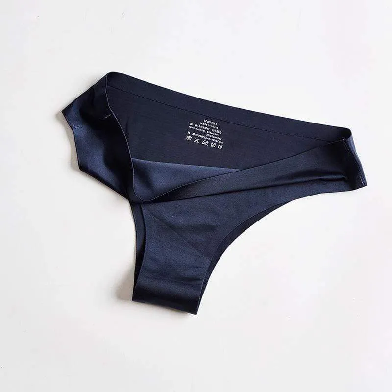 Seamless Silky Underwear Thong Panty