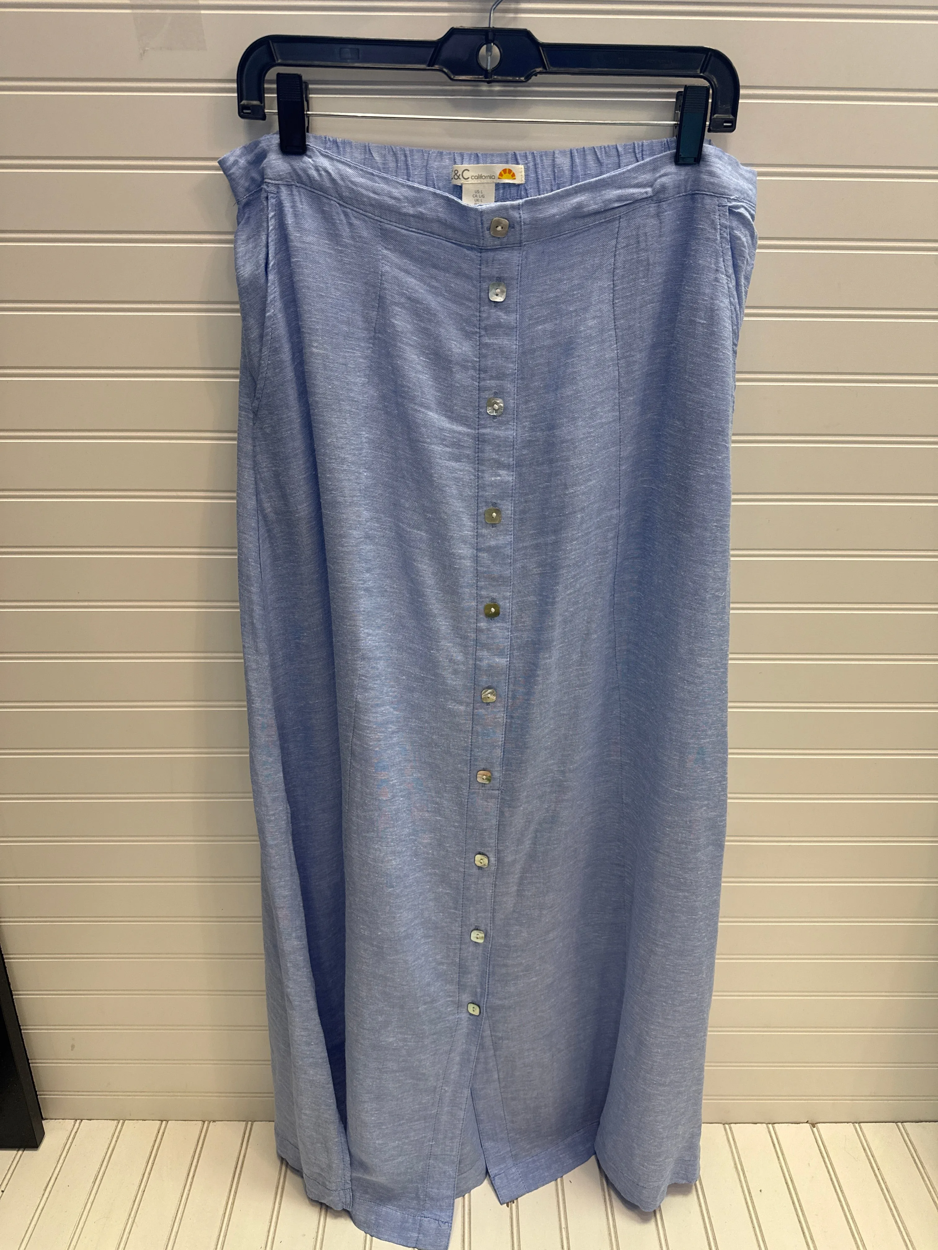Skirt Maxi By C And C In Blue, Size: L