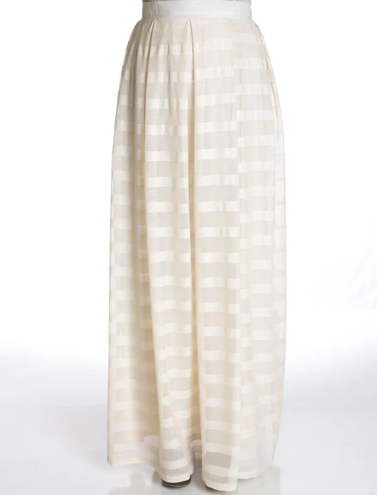 Vanilla Mesh Maxi Skirt
