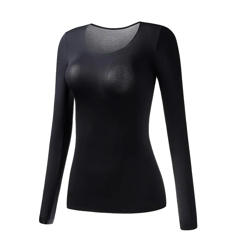 Women's Thermal Underwear Autumn Winter Long-sleeved T-shirt Thin