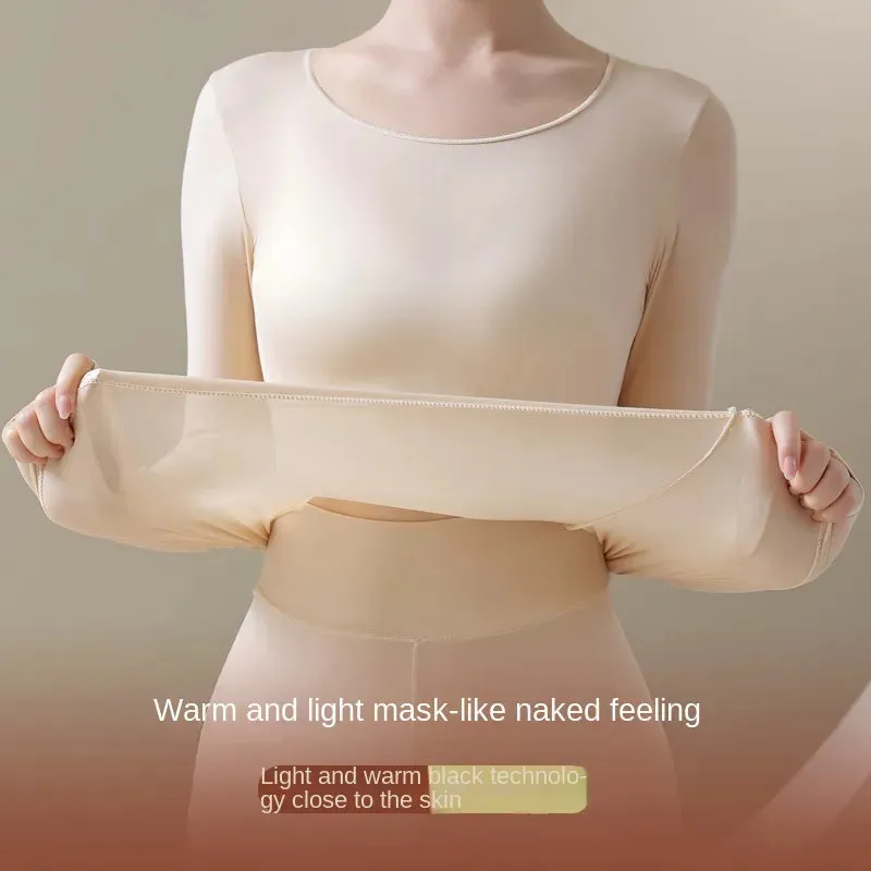 Women's Thermal Underwear Autumn Winter Long-sleeved T-shirt Thin